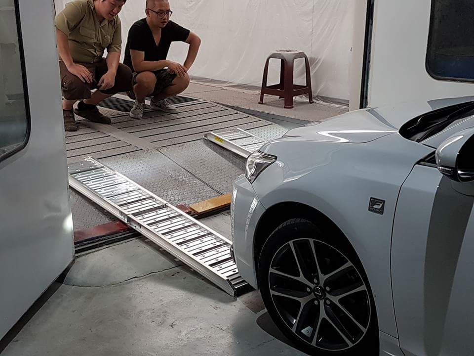 折疊軌道式登車板 鋁合金
