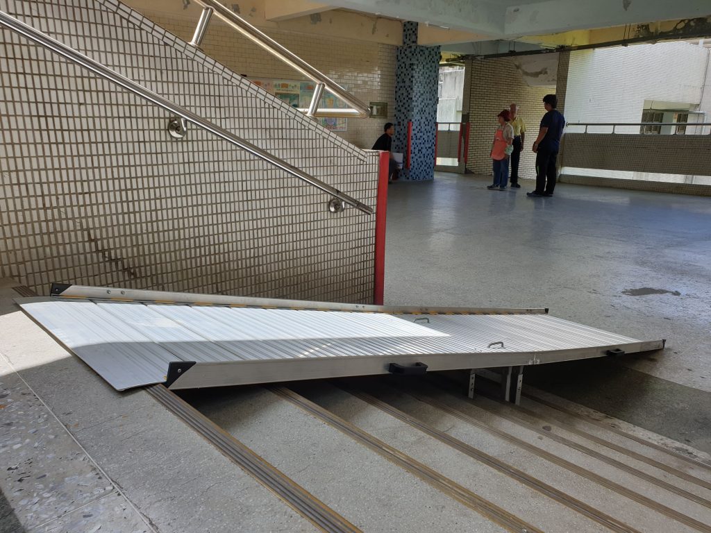 輪椅斜坡板 組合式 4F
