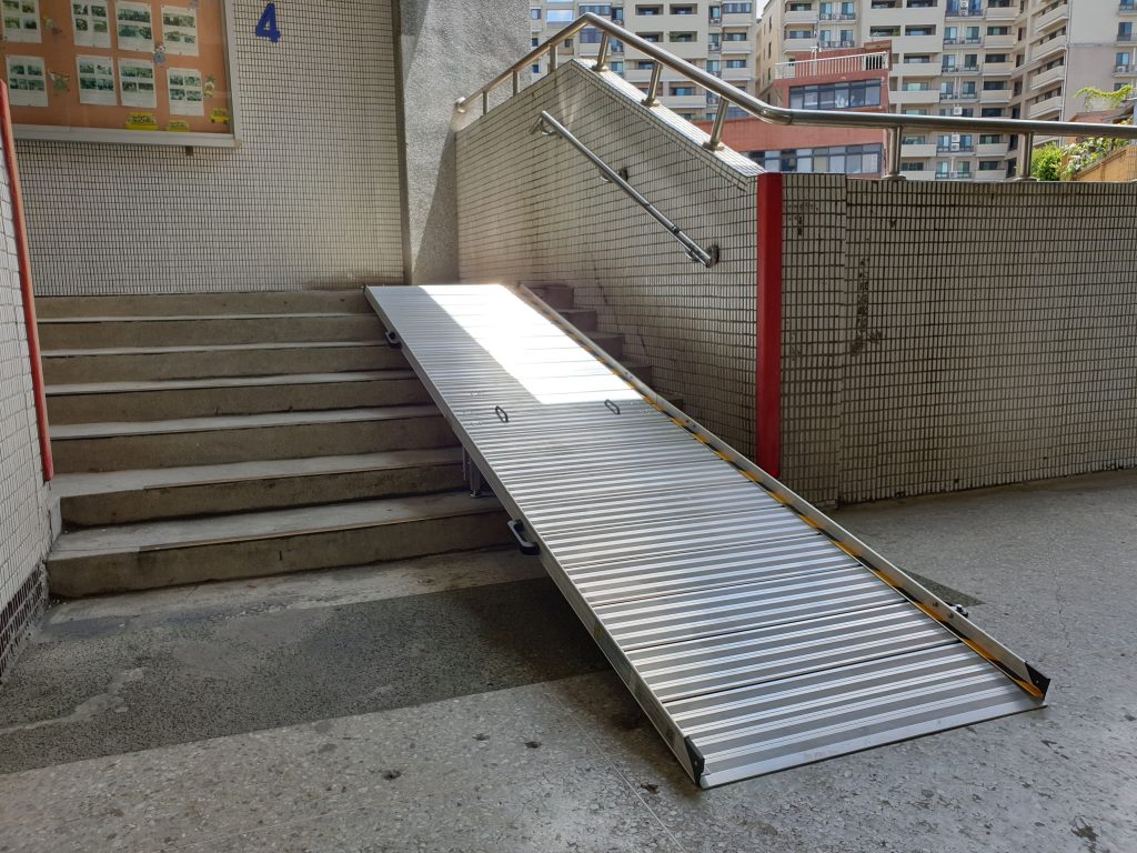 輪椅斜坡板 組合式 4F