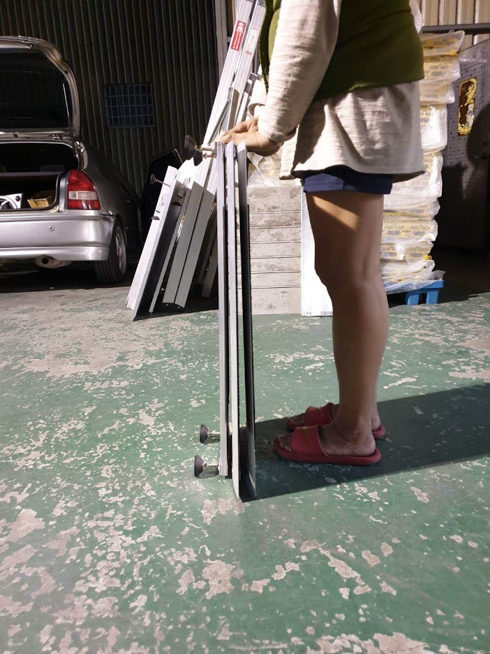 門檻斜坡板收納 側面