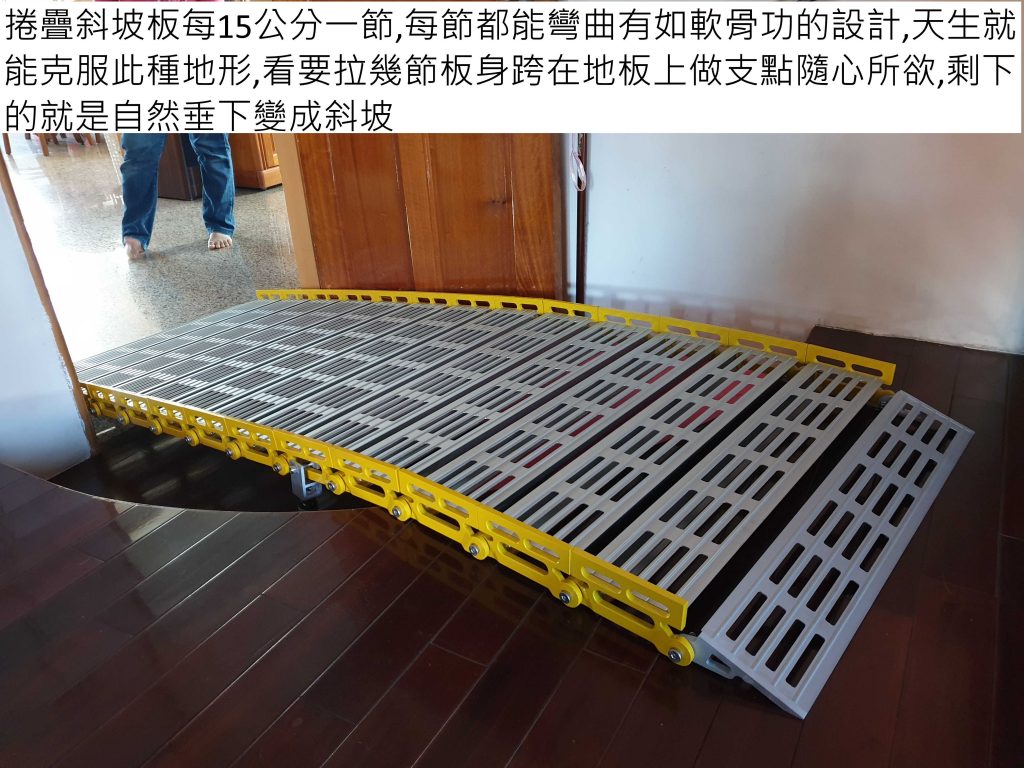 捲疊斜坡板特性